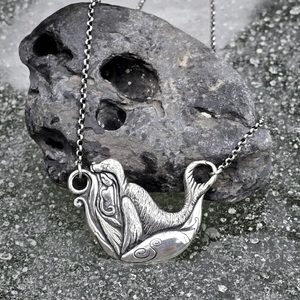Selkie, necklace, sterling silver 925/1000