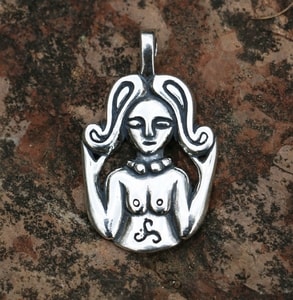 CELTIC GODDESS, SILVER PENDANT - ANHÄNGER - SCHMUCK, SILBER{% if kategorie.adresa_nazvy[0] != zbozi.kategorie.nazev %} - SILBER SCHMUCKSTÜCKE{% endif %}