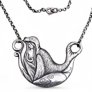Selkie, necklace, sterling silver 925/1000