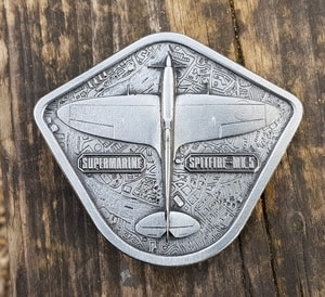 SUPERMARINE SPITFIRE, BELT BUCKLE - CUSTOM MADE BELTS{% if kategorie.adresa_nazvy[0] != zbozi.kategorie.nazev %} - LEATHER PRODUCTS{% endif %}