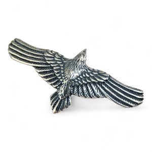 Flying CROW - Raven pendant, sterling silver