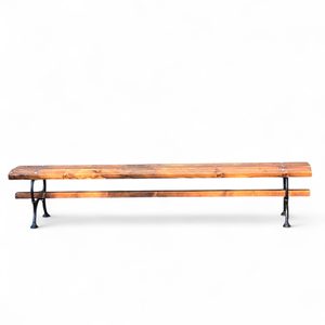 Chateau park seat, cast iron Art Nouveau