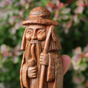 KRAKONOŠ, STATUETTE OF THE RULER OF THE MOUNTAINS, BROWN - SLAVIC STATUES, BOHEMIA, MORAVIA{% if kategorie.adresa_nazvy[0] != zbozi.kategorie.nazev %} - SCULPTURES, GARDEN DECOR{% endif %}