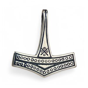 THOR HAMMER - silver replica, ROMERSDAL