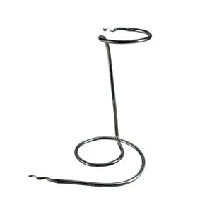 Hand Forged Iron Horn Stand - snake tail shaped tip