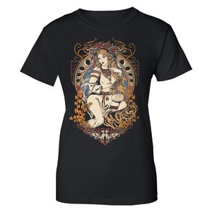 SLAVIA Damen T-Shirt slawisch farbig