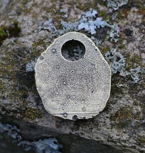 MANNAZ - Runenamulett, Zink-Altmessing