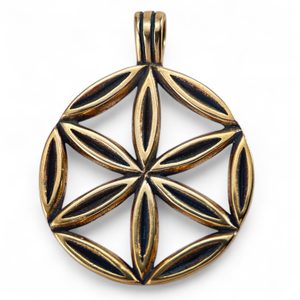 SUN FLOWER, bronze pendant
