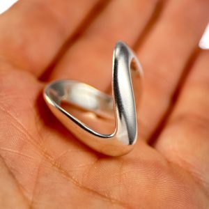 KELTISCHER RING, Boje, direkte Replik, gegossen nach Original, Ag 925, 10g