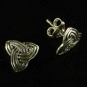 TRIQUETRA, Boucles d'oreilles celtiques, argent