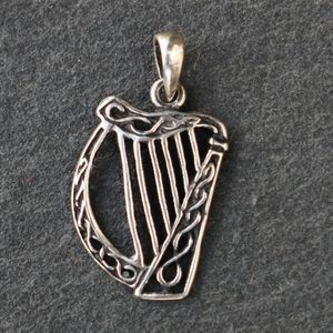 IRISH HARP, SILVER PENDANT AG 925 - PENDANTS{% if kategorie.adresa_nazvy[0] != zbozi.kategorie.nazev %} - SILVER JEWELLERY{% endif %}