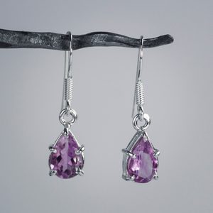 SINOPE silver earrings, amethyst