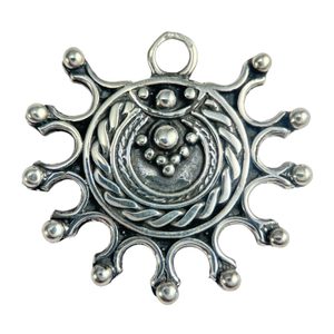 DEVANA, amulette solaire Slave , argent, 16 g