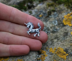 Einhorn, Anhänger, Silber 925