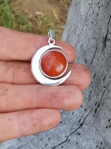 LUNE ET SOLEIL, PENDENTIF, ARGENT - PENDENTIFS{% if kategorie.adresa_nazvy[0] != zbozi.kategorie.nazev %} - BIJOUX EN ARGENT{% endif %}