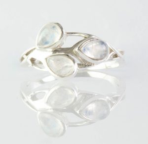 ELVEN, ring, moonstone silver 925/1000