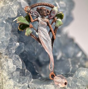 Jugendstil-Brosche - Muse