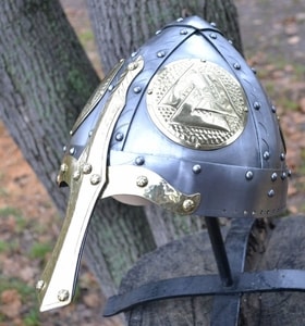 VALKNUT, NORMAN COMBAT READY HELMET - VIKING AND NORMAN HELMETS{% if kategorie.adresa_nazvy[0] != zbozi.kategorie.nazev %} - ARMOUR HELMETS, SHIELDS{% endif %}