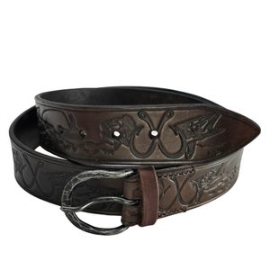 FISHING LEATHER BELT, handmade