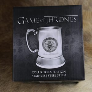 GAME OF THRONES STAINLESS STEEL STEIN STARK - GAME OF THRONES{% if kategorie.adresa_nazvy[0] != zbozi.kategorie.nazev %} - LICENSED MERCH - FILMS, GAMES{% endif %}