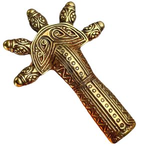 Bronze Germanic Fibula, 6th Century