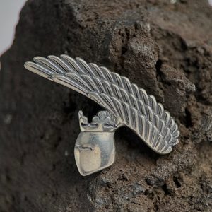 Casque, pendentif, argent de chevalier
