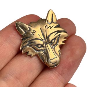 VUK, Wolf Head, bronze pendant