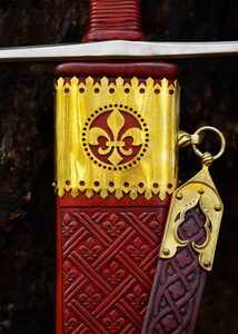 Loup de Passau, épée à une main et demie avec fourreau