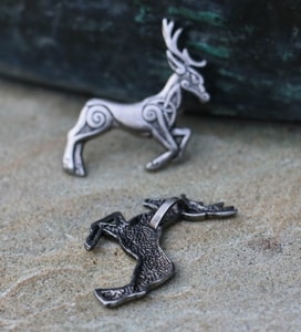 CELTIC DEER - HERNE, ZINC, PENDANT, ANTIQUE SILVER - CELTIC PENDANTS{% if kategorie.adresa_nazvy[0] != zbozi.kategorie.nazev %} - JEWELLERY - BRONZE, ZINC{% endif %}