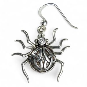 Spider Silver Earrings