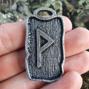 Wunjo, Pendentif Rune, Zinc