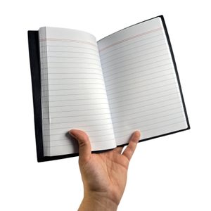 GOTHIC, leather notebook, lined, black