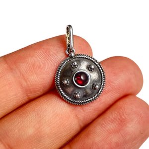 ANTICA ROMA, pendentif en argent avec un joyau