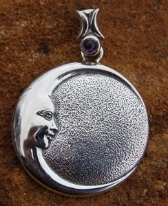 MOTHER MOON, silver pendant