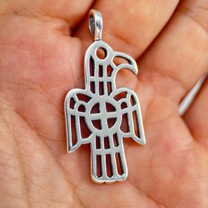 Gotischer Adler, Amulett, 5. Jahrhundert, Italien Silber 925