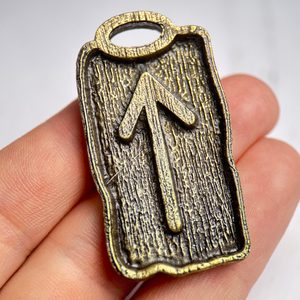 Tiwaz - Rune Pendant, zinc