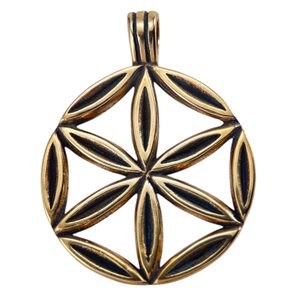 SUN FLOWER, bronze pendant