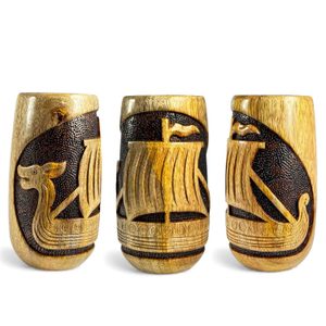 DRAKKAR, wooden cup