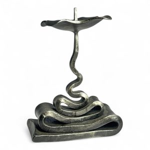 VOLUTE, forged candlestick