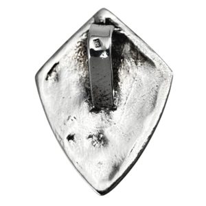 Fleur de Lis in the shield, pendant, silver