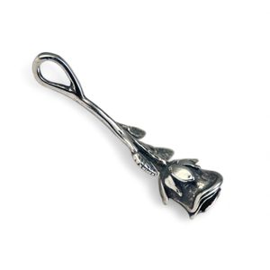 DESERT ROSE, rose, silver pendant, Ag 925/1000