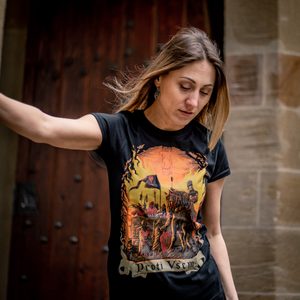 AGAINST ALL, Ladies T-Shirt, coloured, Naav