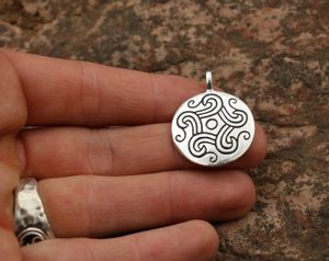 SONNEN DER JAHRESZEIT BRONZE, Silber-Anhänger, Silber 925