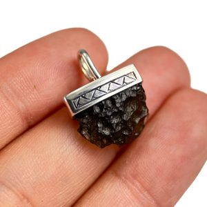 ORION, pendentif - Moldavite, argent 925/1000