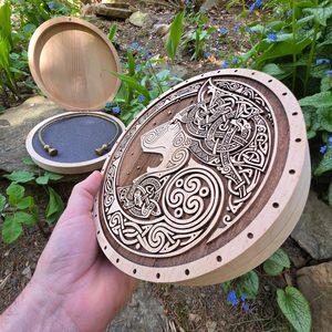 Nordic Wolf, luxury box for torc necklaces