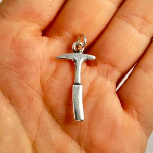 Geological Hammer, silver Pendant