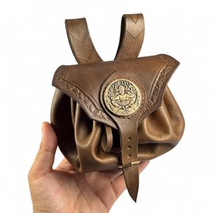 CERNUNNOS, Leather Bag brown, bronze