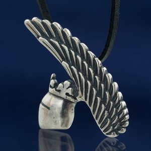 Casque, pendentif, argent de chevalier