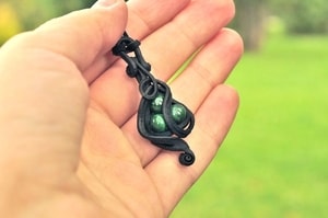 3 MALACHITES - pendant