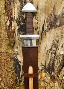 TORSHOV, Wikingerschwert mit Lederscheide